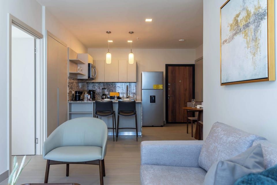 Kitchen and dining area