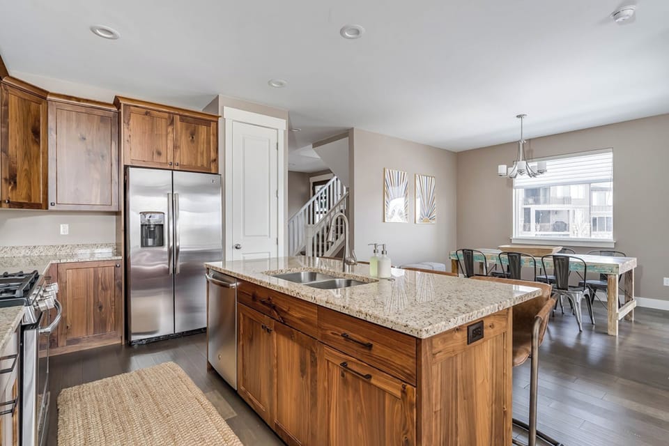 Spacious kitchen and dining area designed for memorable meals together
