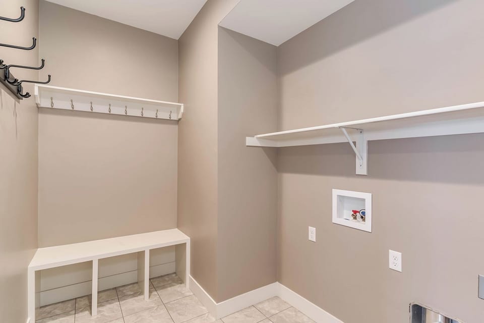 Mudroom entry—perfect for storing ski gear and outdoor essentials