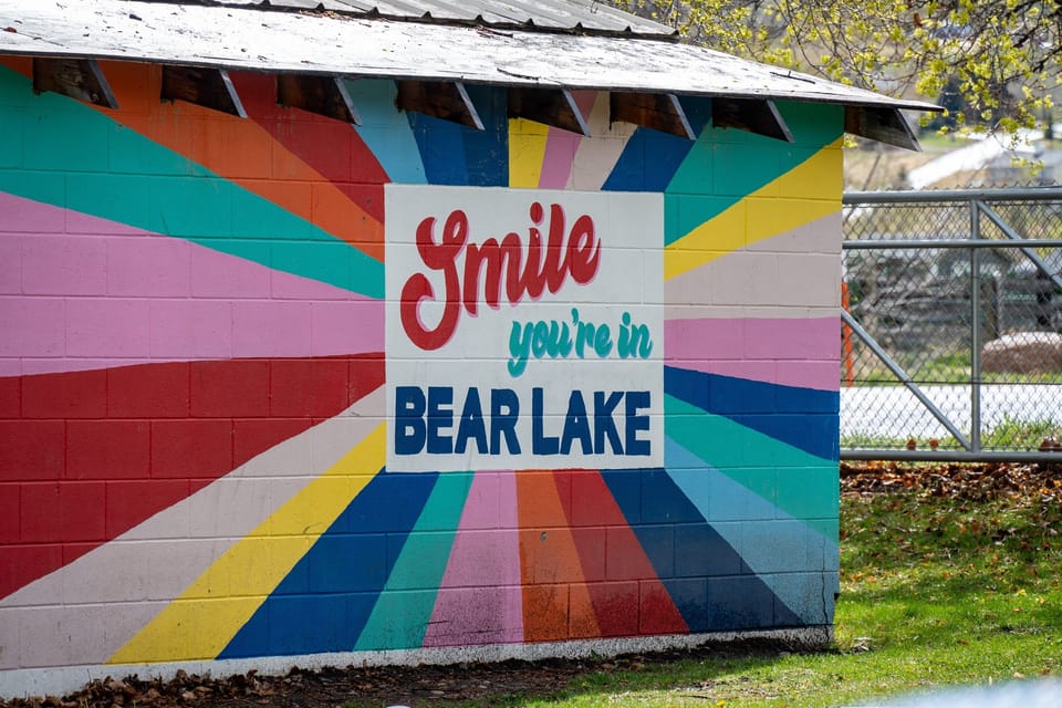 Welcome to Bear Lake—capture the moment at this iconic, colorful local landmark.