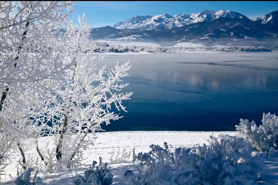 Winter beauty at Pineview—snow-covered landscapes and peaceful lake scenes.
