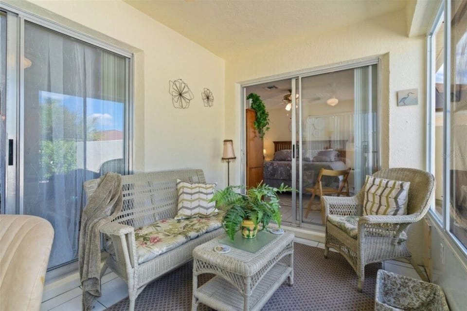 Lanai and entrance to primary bedroom.