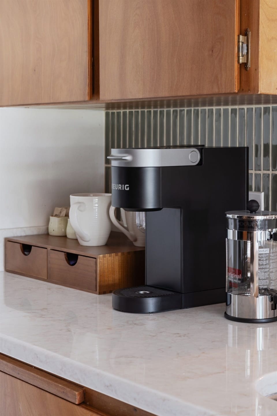 Keurig pod coffee maker.