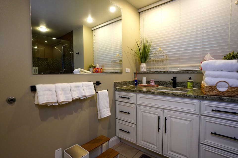 Located downstairs. Spacious shower room with bidet toilet.