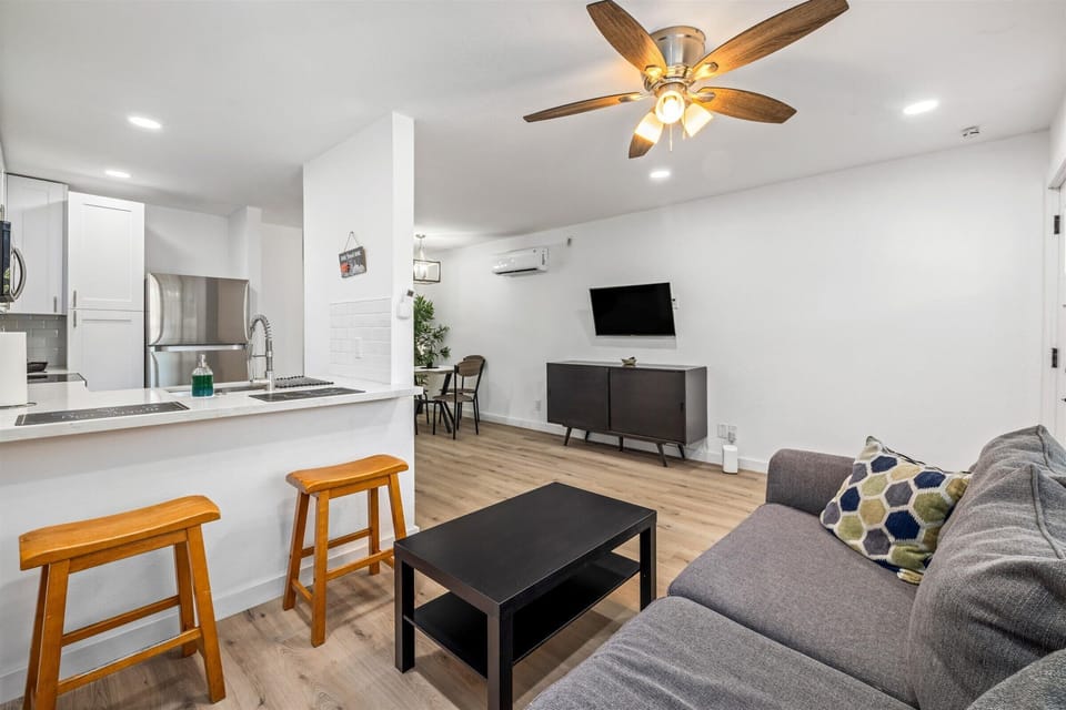 Whether you're cooking or relaxing on the couch, the open layout keeps everything feeling connected and inviting.