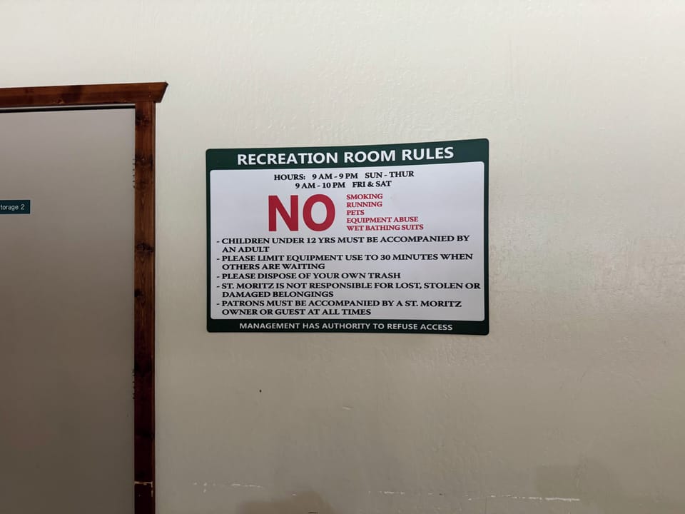 Rec. Room Rules