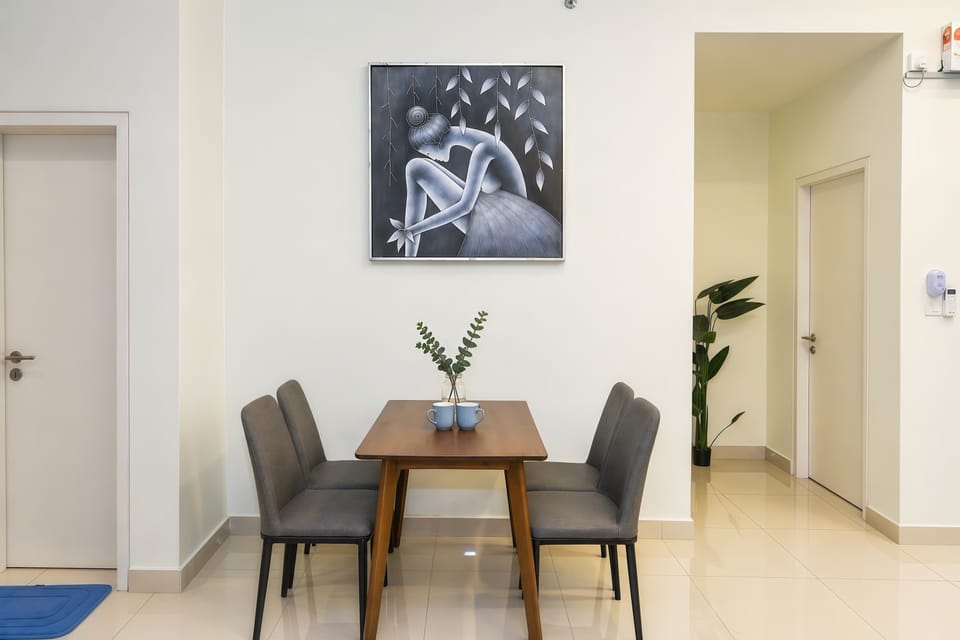 The dining area.