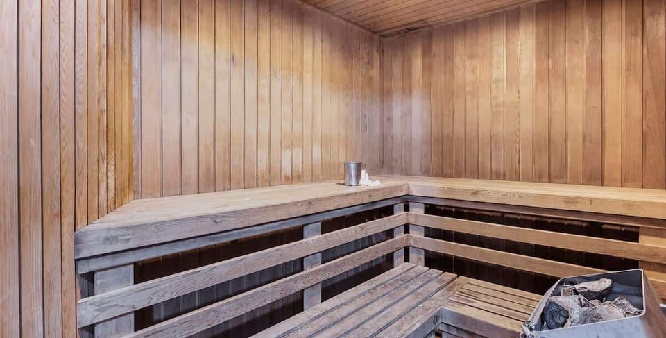 Sauna facilities available in the building