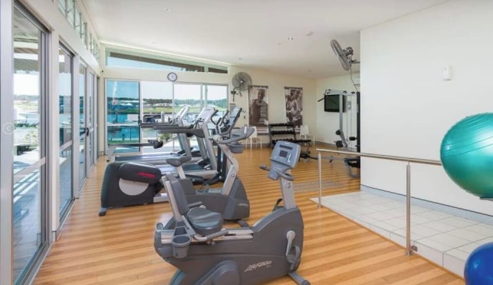 Well-equipped gymnasium and lap pool right opposite to the house (really just 1 minute walk)