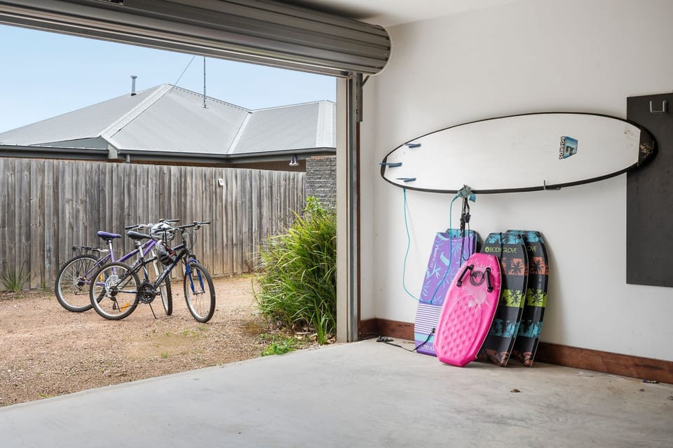 complimentary use of bikes and surfboards