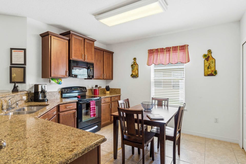 A kitchen designed for both cooking and casual dining