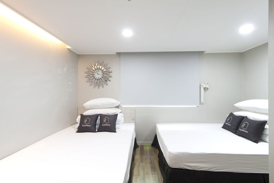 Superior Twin Room, 2 Double Beds (Self Check-in After 11PM) | Desk, laptop workspace, free WiFi