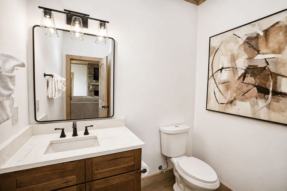 Half bath in the living room
