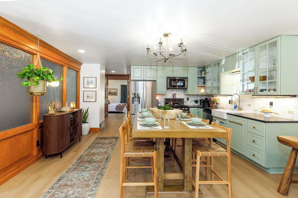 Harvest and Hearth Best Place to Stay Galena Entry Kitchen