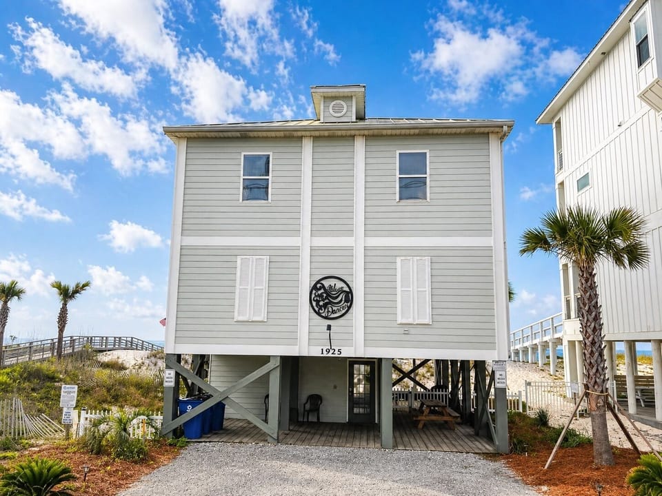 A direct beachfront home located on the desired West Beach of Gulf Shores