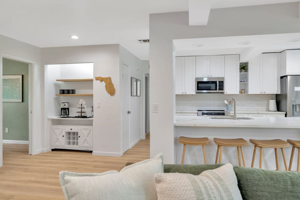 Coffee Bar fully stocked by Nell Homes