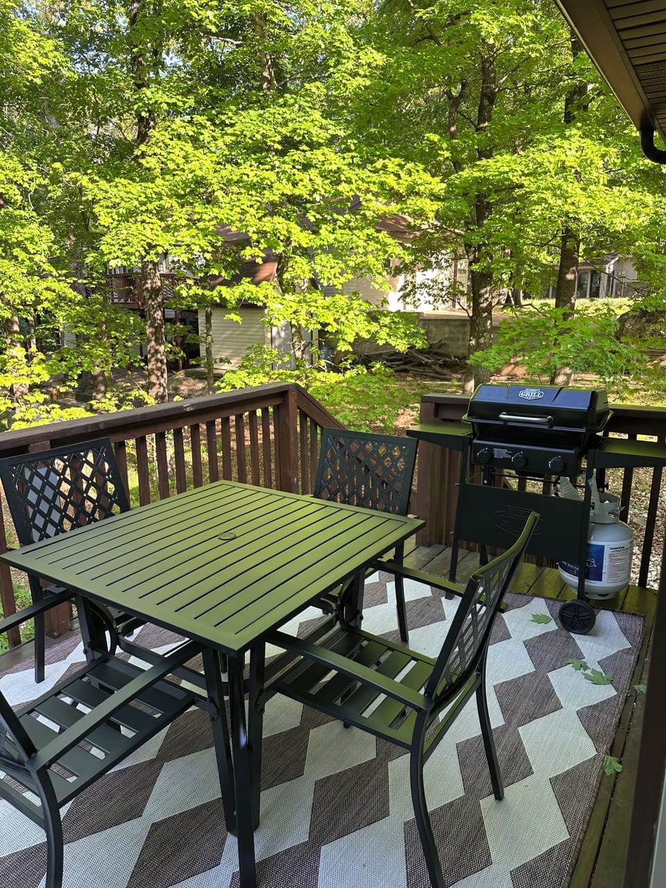 Back patio with Grill