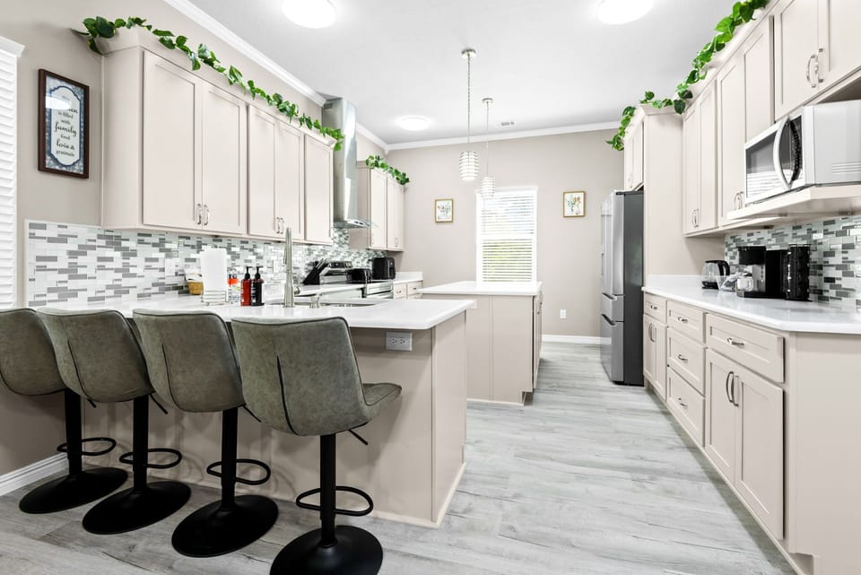 Fully equipped kitchen for your cooking & baking needs