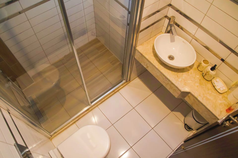 Standard Double Room | Bathroom | Shower, free toiletries, hair dryer, slippers