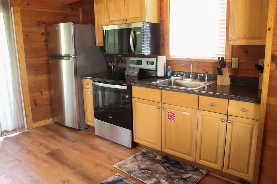 Fully stocked kitchen