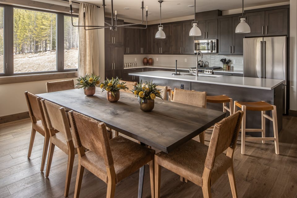 Spacious modern kitchen and dining | Main Level