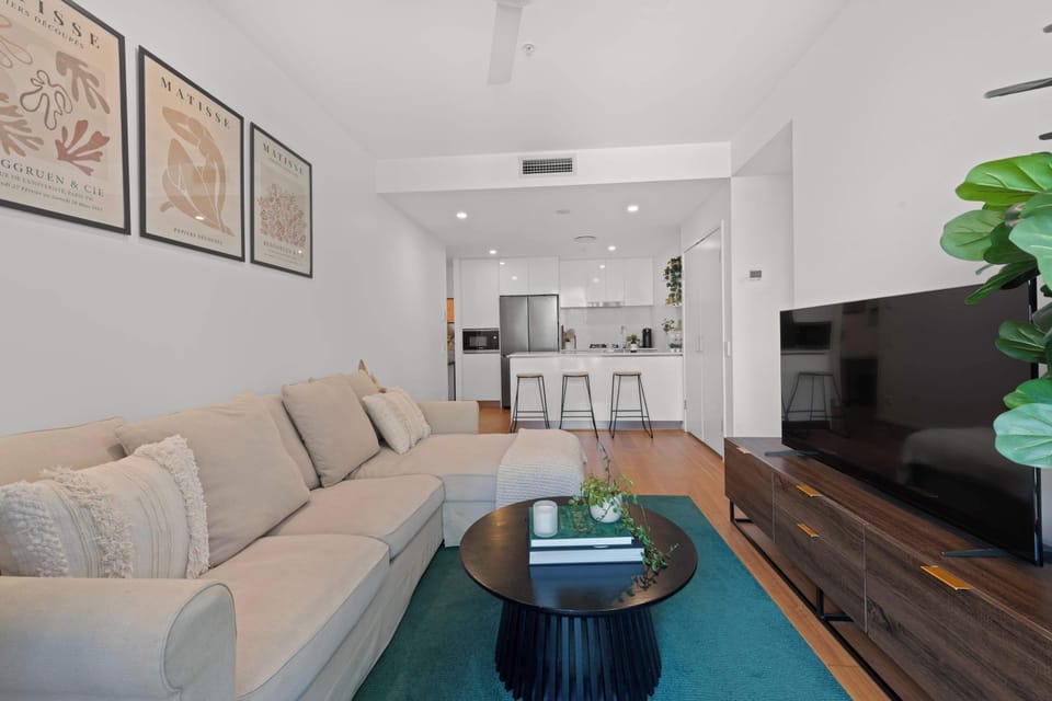 Open plan living dining and kitchen area 