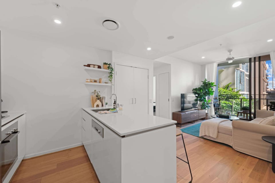 Open plan Kitchen Living and Dining area 