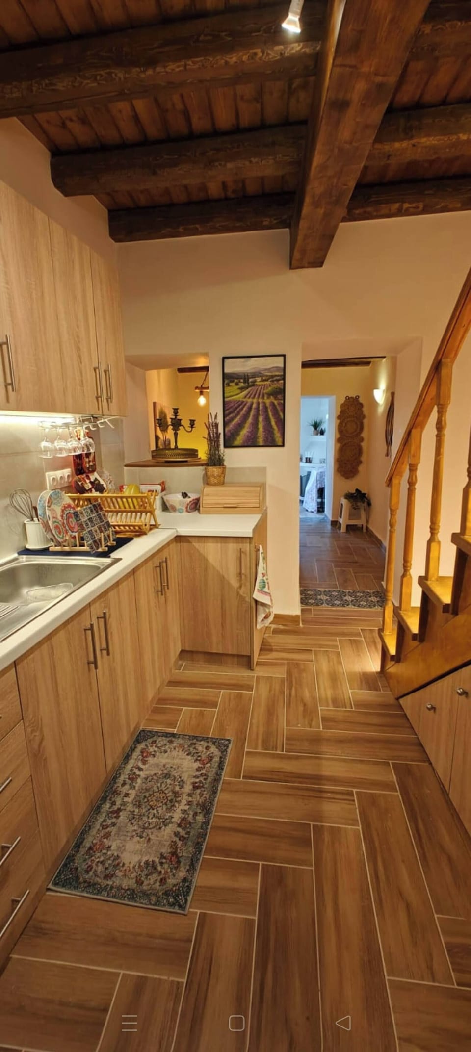House, 1 Bedroom, Fireplace | Private kitchen