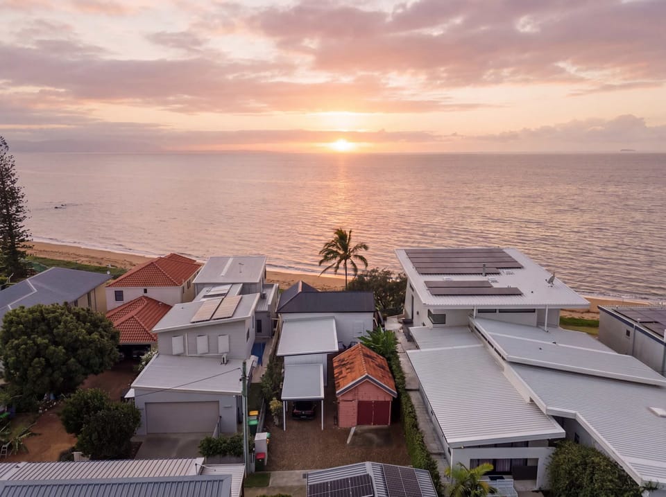 Sunrise over Scarborough — and that's your back gate, right on the water.