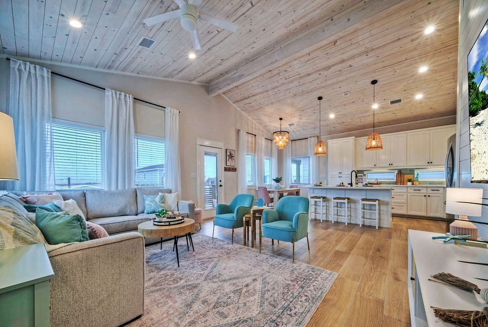 An inviting open-plan living space that's perfect for entertaining. (Mint to Be)