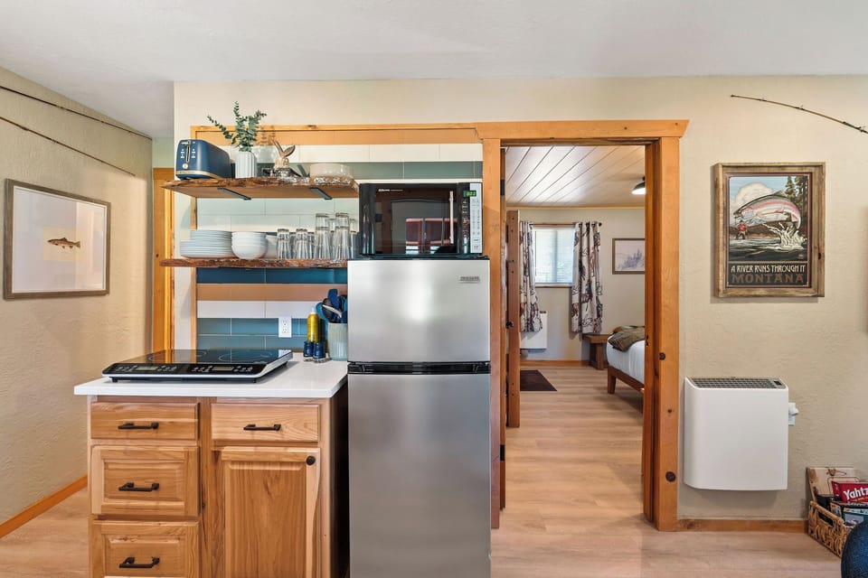 Enough space to cook some great after trail meals or pre trail breakfast!