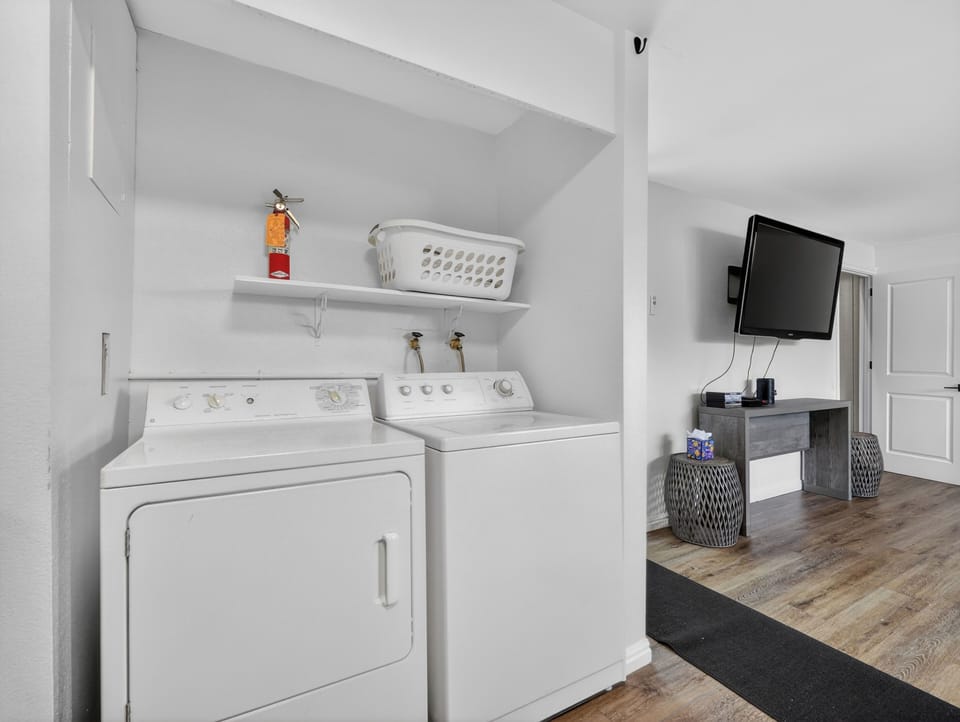 Private  laundry area