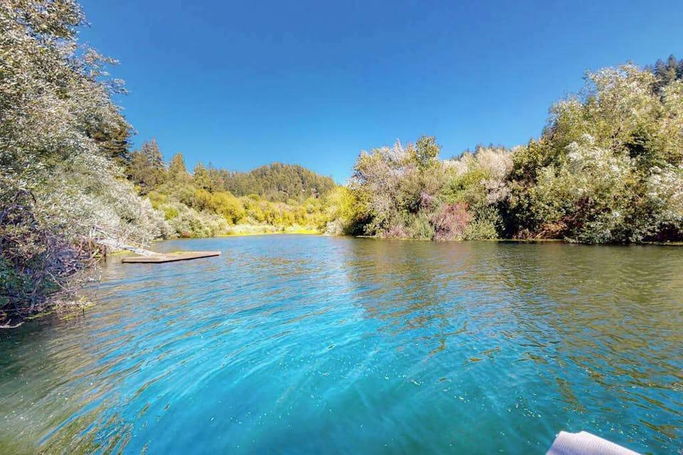 Minutes from your door, the Russian River gleams crystal-clear — perfect for your morning kayak, afternoon swim, or peaceful riverside stroll.