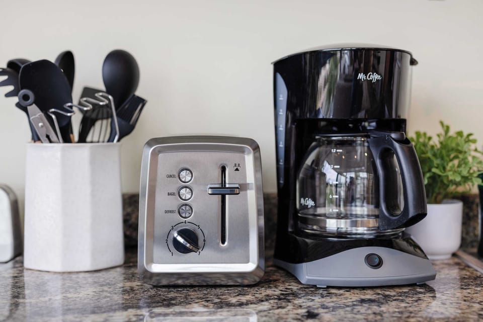 Morning coffee station with drip coffee maker