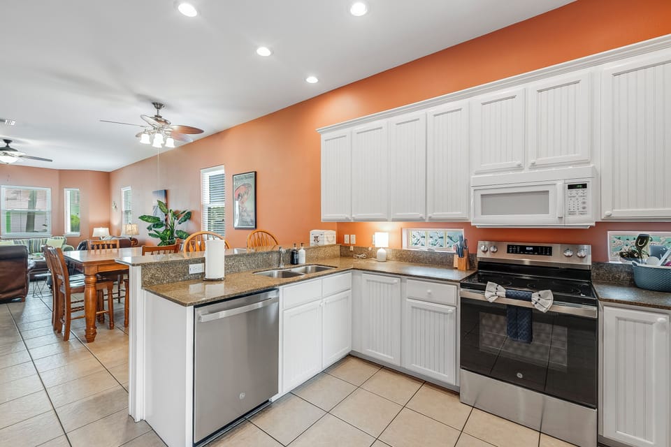 Fully stocked kitchen