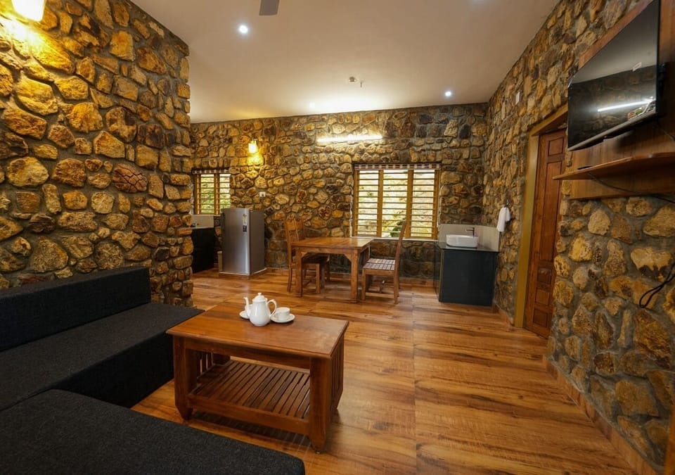 Villa | Living area | Fireplace