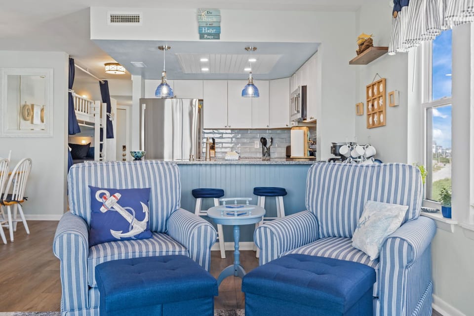 Cozy seating nook just off the kitchen, perfect for morning coffee or evening chats
