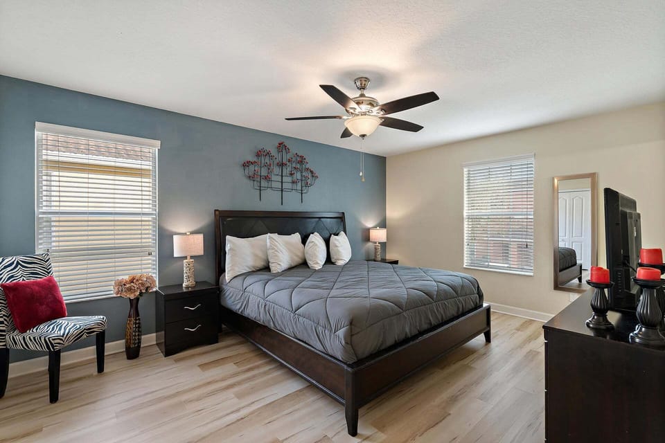 MasterBedroomKingBedBlueAccentWall
