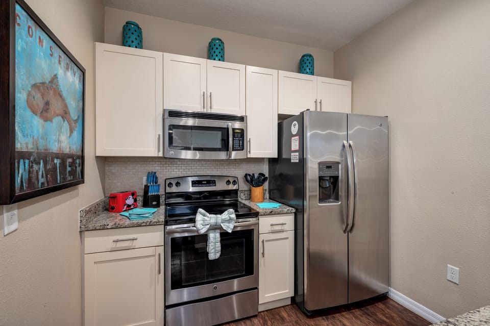 Fully equipped kitchen with modern appliances and plenty of space