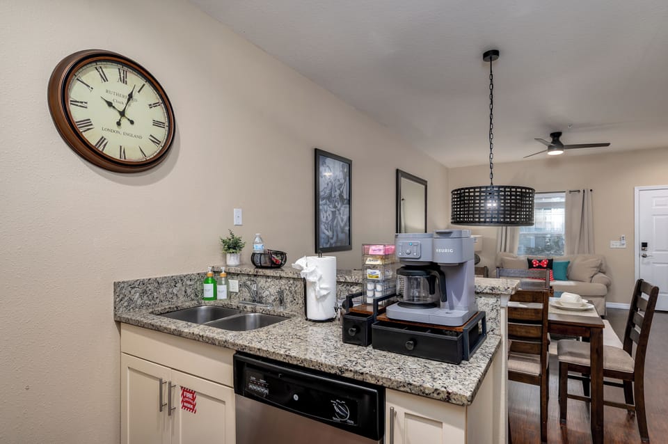Fully equipped kitchen with modern appliances and plenty of space