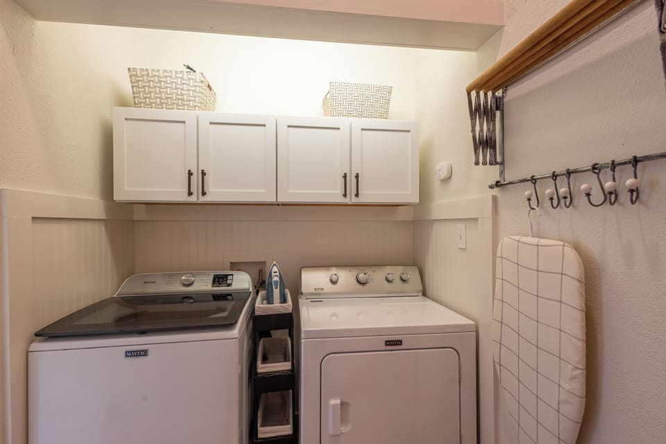Convenient laundry. 