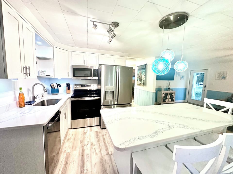House, Patio | Private kitchen