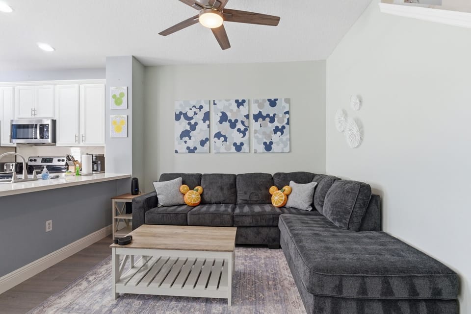 Designed for comfort! Couch includes a pull-out, full bed for additional guests.