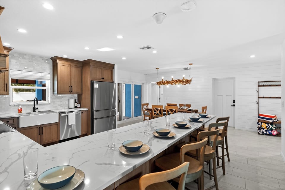 Spacious dining areas provide plenty of room for group meals and celebrations.