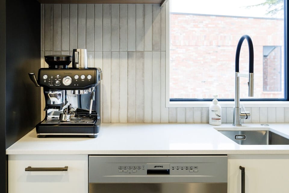 Enjoy barista-style coffee with the in-house espresso machine.