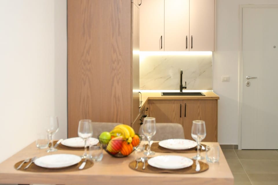 Kitchen and dining area