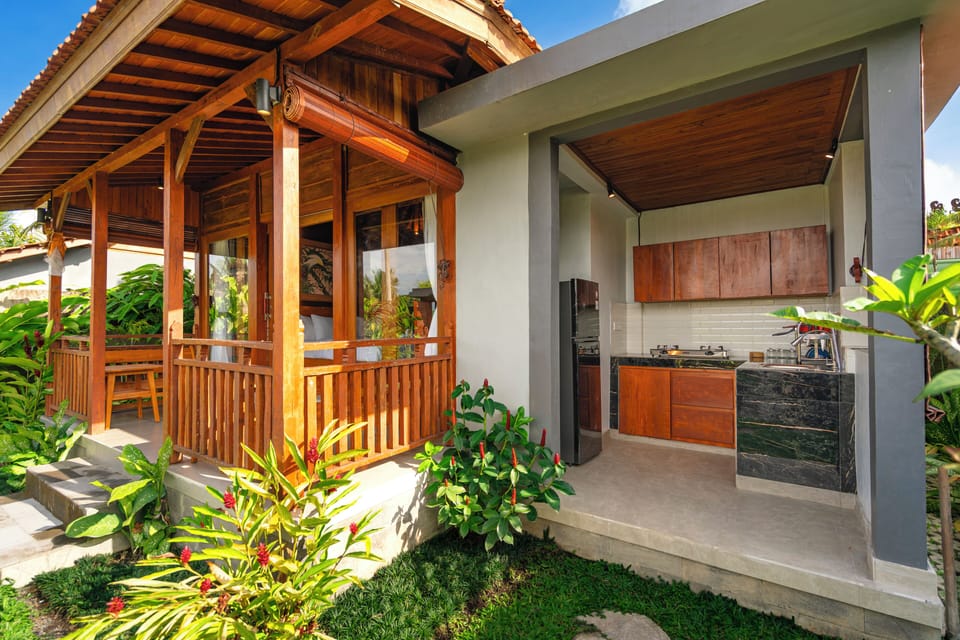 Standard Villa, Patio, Garden View | Private kitchen | Fridge, dishwasher