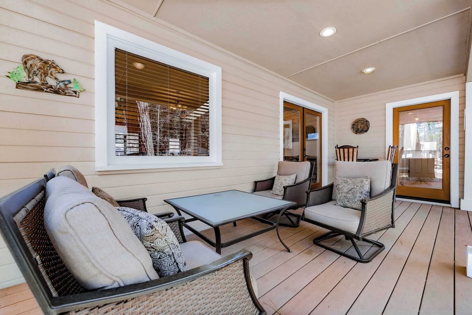 Step out to the deck right from Bedroom 1