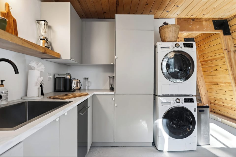 In-home washer and dryer.