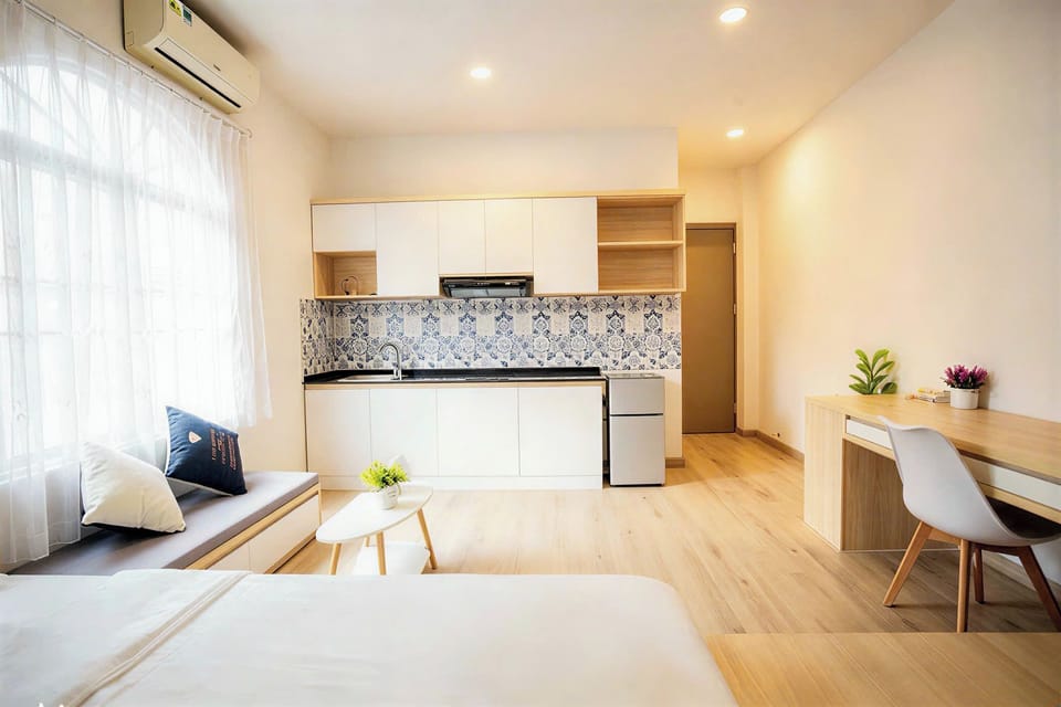 Standard Double or Twin Room | Desk, laptop workspace, blackout drapes, iron/ironing board